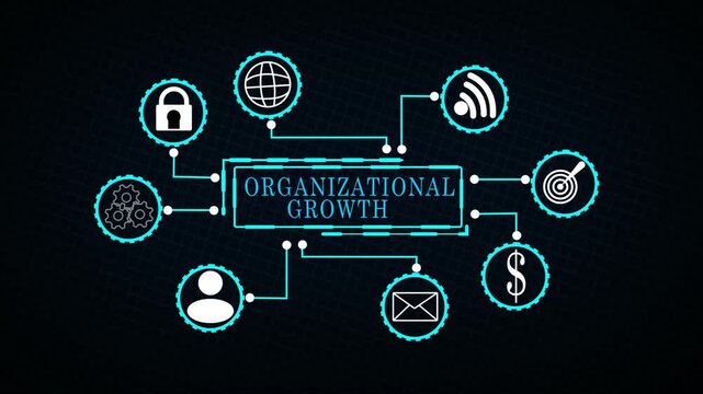 Organizational Growth Digital Network Interface with Business Analytics and Management System