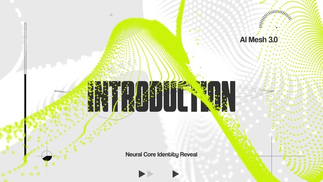 Digital Mesh Logo Reveal