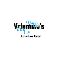 Obraz premium Happy Valentine's Day typography T-shirt design with a silhouette background hearts love