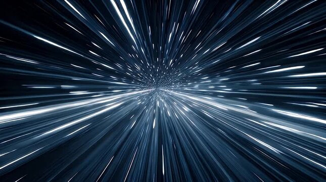 Hyperspace Jump Warp Speed Star Wars Style Loop Video.
