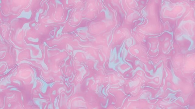 Smooth cotton candy swirl liquid motion animation. Abstract fluid background perfect for meditation videos, music visualizers, promo, or wallpaper. 4K generated style.
