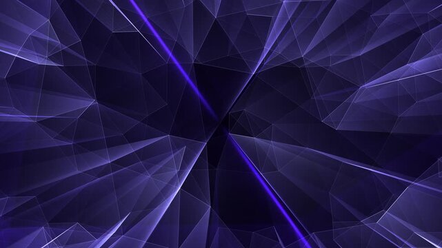 Blue dynamic magical futuristic grid plexus 3D connection web animation