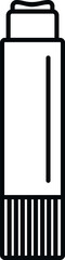 Glue stick icon for school or office stationery supplies