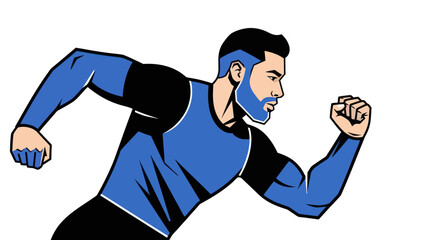 Running man vector illustration
