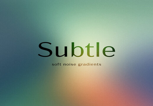Subtle Noise Gradients