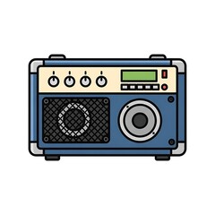 Obraz premium Illustration of a portable Bluetooth speaker device.