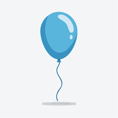Flat Design Party Balloon Icon