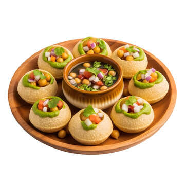 Delicious indian street food dahi vada or dahi bhalla isolated on transparent background