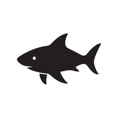Obraz premium Fish Silhouette Vector Icon with Streamlined Body