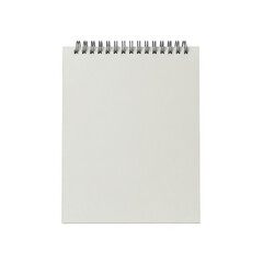 Blank spiral notebook isolated on transparent background