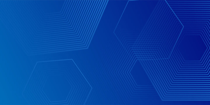 Modern Hexagon Blue Tech Finance Fintech Background Abstract Pixel Pattern. 