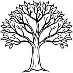Obraz premium vector tree silhouette