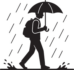 students vector silhouette 