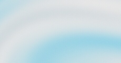 Abstract Sky Blue and White Gradient Texture with Grainy Noise Effect banner poster header wallpaper backdrop design clean minimal frozen arctic light cloud mist ethereal airy coastal fresh © R.TREANDS