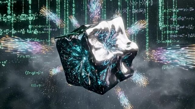 Quantum Computing Core With Abstract Data Singularity Geometry Illuminated by Fiber Optic Streams and Artificial Intelligence Systems