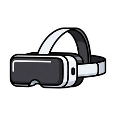 Virtual Reality Headset Illustration Design.