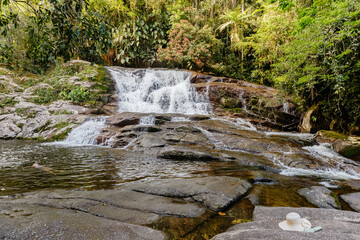 View of the Paraty waterfalls, Rio de Janeiro, Brazil