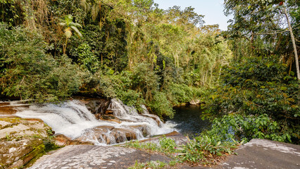 View of the Paraty waterfalls, Rio de Janeiro, Brazil