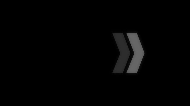 Arrow animation, Animated arrows for the overlay video layer. Animated Right arrow direction signs on transparent background. 4k animation. 