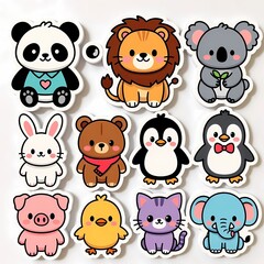 Fototapeta premium set of animals