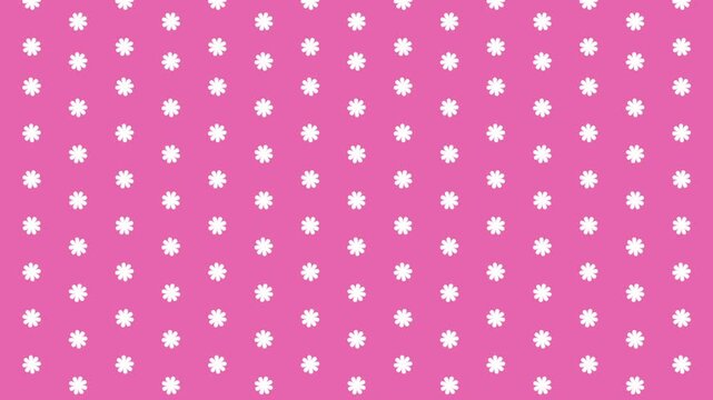 A minimalist and cute animated background featuring a repeating yellow daisy pattern with gentle motion