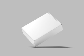 Realistic Partitioned Box Blank Mockup