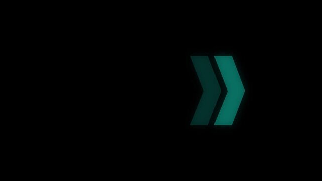 Arrow animation, Animated arrows for the overlay video layer. Animated Right arrow direction signs on transparent background. 4k animation. 