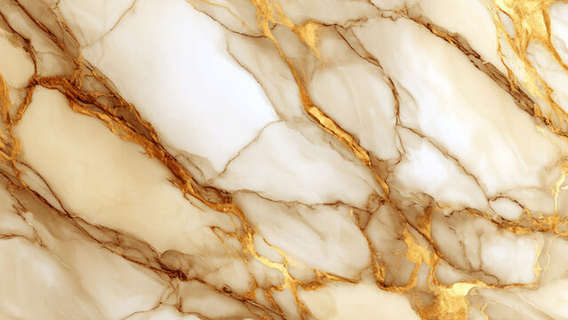 Beautiful white marble texture with golden veins