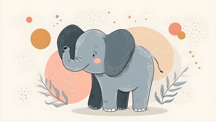 Cute Elephant Illustration