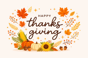 Autumn Holiday Greetings Card © MDMASUD