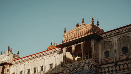 Palace Balcony shows Indian art and architecture