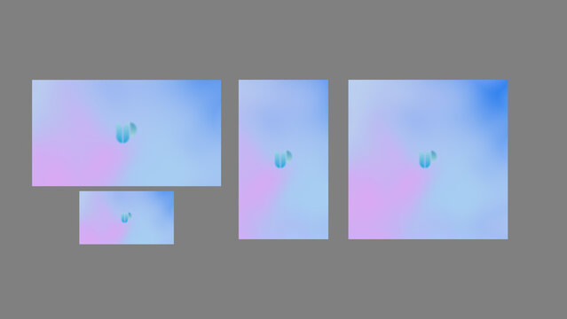 Blue Abstract Text Logo Reveal with 3 Styles and 4 Resolutions
