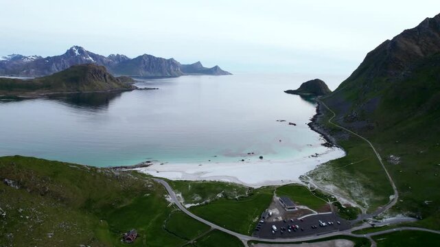 Haukland Beach, Lofoten, Norwegen