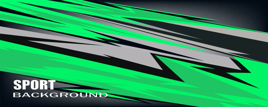 A vector graphic depicting abstract stripe racing designs suitable for vehicle decal wraps, race cars, rally vehicles, adventure themes