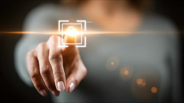 Predictive Interface Responding Before Touch to Visualize an AI Behavioral Overlay Panel in Action.
