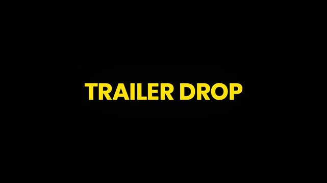 Trailer Drop Cinematic Text Morphing Animation 4K for New Trailer Release Promotion and Media Launch Campaigns