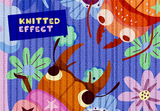 Knitted Effect Mockup