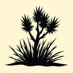 Minimalist composition featuring a stark black triangle on a pale yellow background