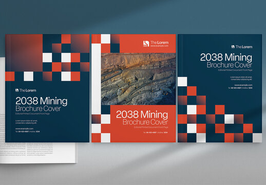 Modern Creative Brochure Cover Template for Annual Report Company Profile Document Front Page Layout