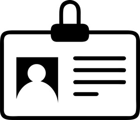 Identification card badge profile id member security access personal data login