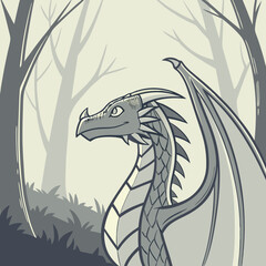 Fototapeta premium L’éveil du dragon