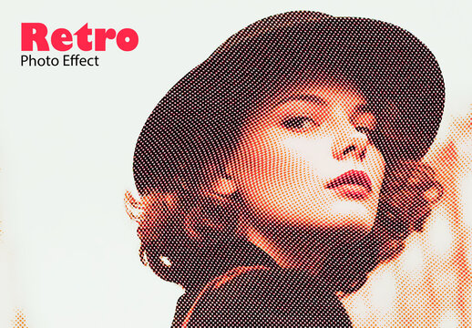 Retro Carved Photo Effect
