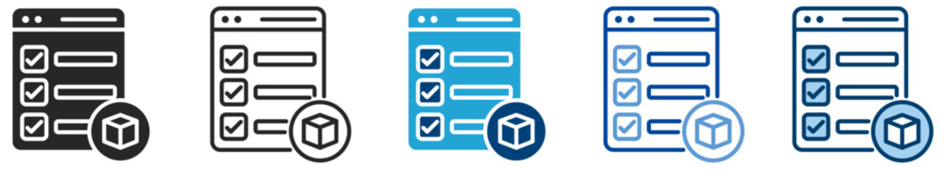 Feature icon set multi style icon set collection vector illustration