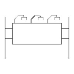 Modern Billboard Icon Set: Advertising, Promotion, Outdoor Marketing, Digital Display, Signboard, Poster, Urban Advertisement, Roadside Billboard, Large Display, Commercial Billboard.