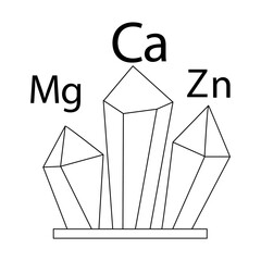 Essential Nutrients Icons Set: Cellulose, Amino Acid, Carbohydrates Macronutrients, Vitamins, Fat Macronutrients, Minerals, Protein Macronutrients with editable stroke.
