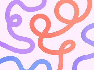 Obraz premium wavy lines background with subtle grain textures : Vibrant abstract design with wavy blue, red lines on a blue background. Modern, dynamic, and creative illustration perfect for texture arts