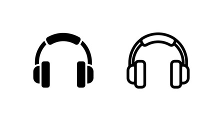 Over-Ear Headphones Vector Icon for Music and Audio Listening © MdDelowar