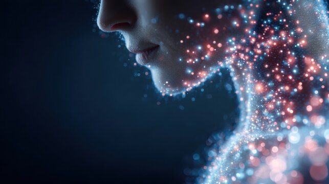 Dopamine balance and mental stability concept.