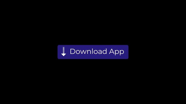 animated download app button with looping dotted arrow for mobile ui.