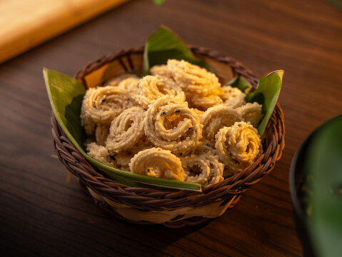 Murukku a south Indian snack on lifestyle setup.